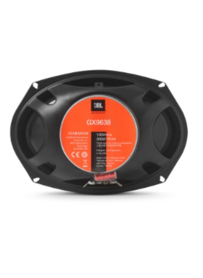 جي بي إل مكبرات صوت سيارة GX9638 ثلاثية الاتجاهات مقاس 6 × 9 بوصة - 210 واط ذروة / 100 واط RMS | صوت احترافي، مكبر صوت عالي التردد ذو قبة ناعمة - Image 2